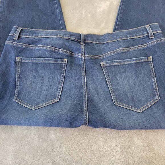 Gloria Vanderbilt Amanda 22W Dark Wash Jeans Straight Leg Stretch Denim SL90E - Picture 7 of 10